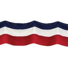 red white blue striped banner