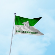 Ashton High Wolves flag design
