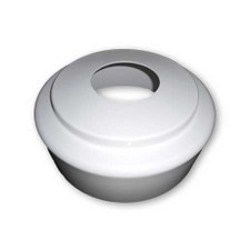 white round container with hole