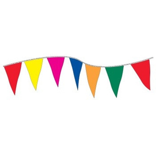 colorful pennant banner decoration