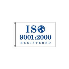 ISO 9001 2000 registered flag