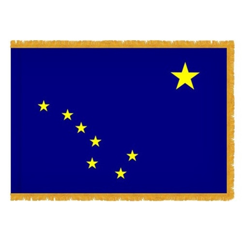 Alaska state flag with stars