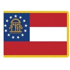 Indoor Georgia US State flag
