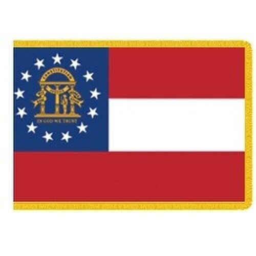Indoor Georgia US State flag