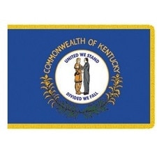 Kentucky flag with seal design