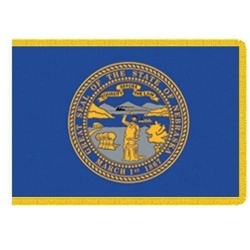 Nebraska state flag design emblem