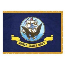 Indoor Navy Flags