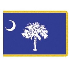 South Carolina flag design blue yel