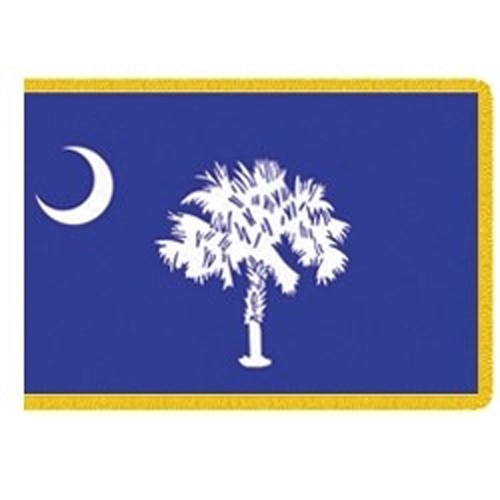 South Carolina flag design blue yel