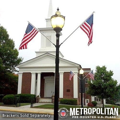 2.5x4 American Flag with Pole Set