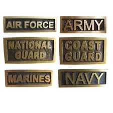 military service branch name tags