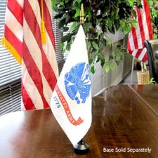 US Army table flag on stand