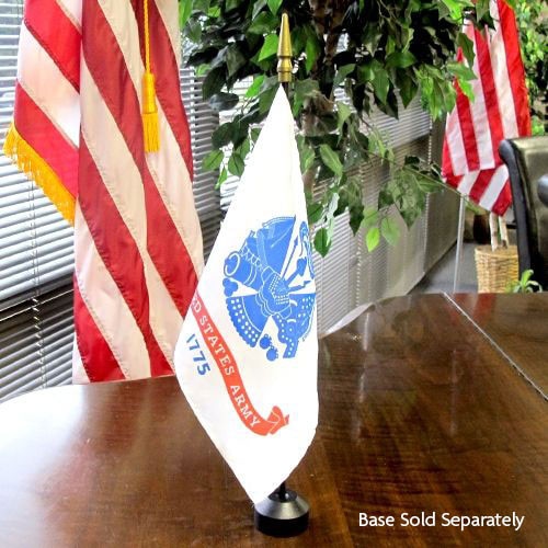 US Army table flag on stand