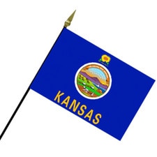 Small Kansas State Flags