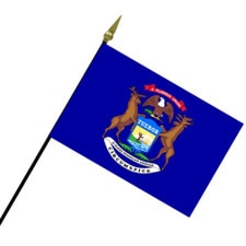 Small Michigan State Flag