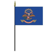 flag with eagle and sun symbols