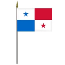 Panama flag with star designs