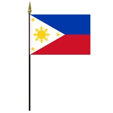 Philippines flag with sun and stars