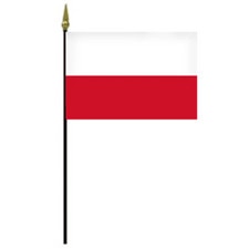Polish flag with white red bands