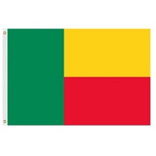 Flag of Benin green yellow red desi