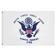 Outdoor Coast Guard Flag