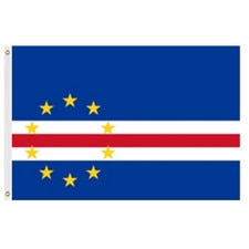 Cape Verde flag with stars and stri