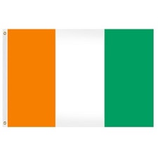 flag of Ivory Coast orange white gr