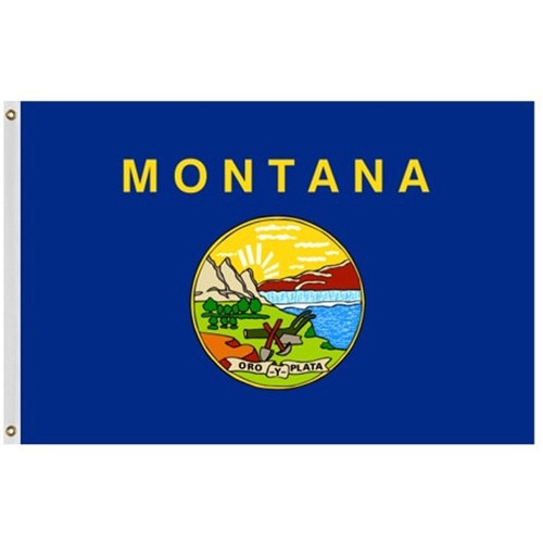 Outdoor Montana Flags