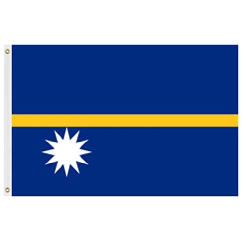 Nauru national flag with stars