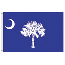 Outdoor South Carolina flags