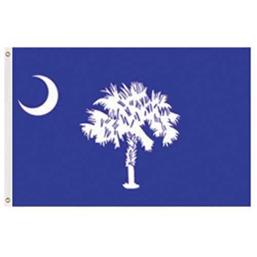 Outdoor South Carolina flags
