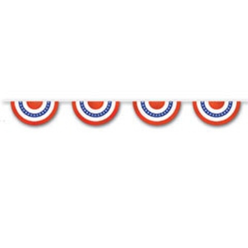 red white blue bunting garland