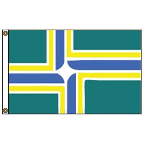 flag with blue yellow design