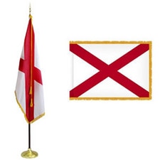 Alabama state flag and banner