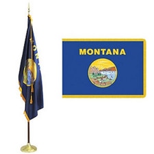 Montana state flag and banner