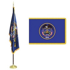 Utah state flag and banner