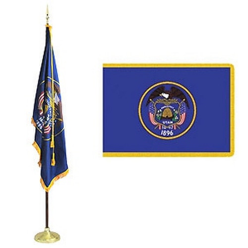 Utah state flag and banner