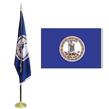 Virginia state flag and banner