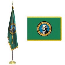 Washington state flag and banner