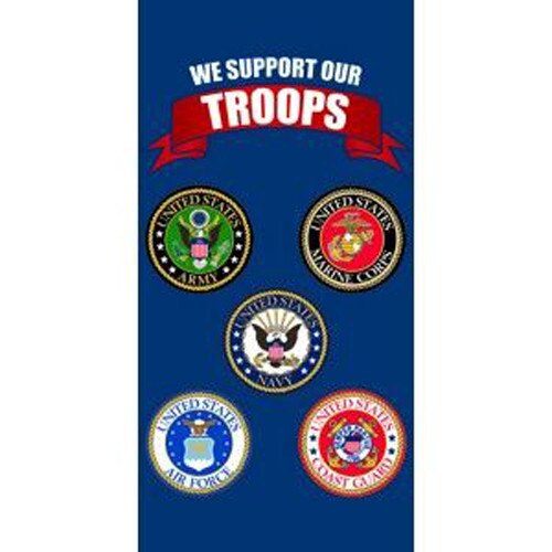 We support our troops emblems