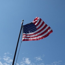 18 Ft. Steel Flagpole with US Flag