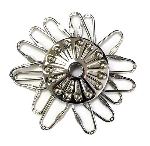 decorative safety pin flower design