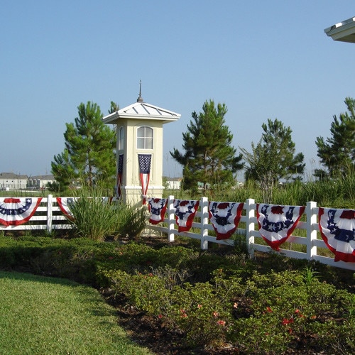 American flag bunting
