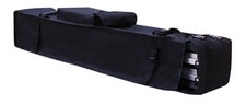 black ski bag with zipper storage