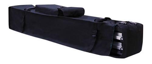 black ski bag with zipper storage